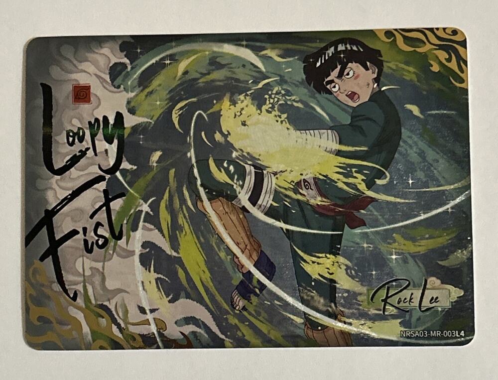 Kayou Naruto Rock Lee Loopy Fist NRSA03‑MR‑003 Jin Chapter Series 3 Near Mint